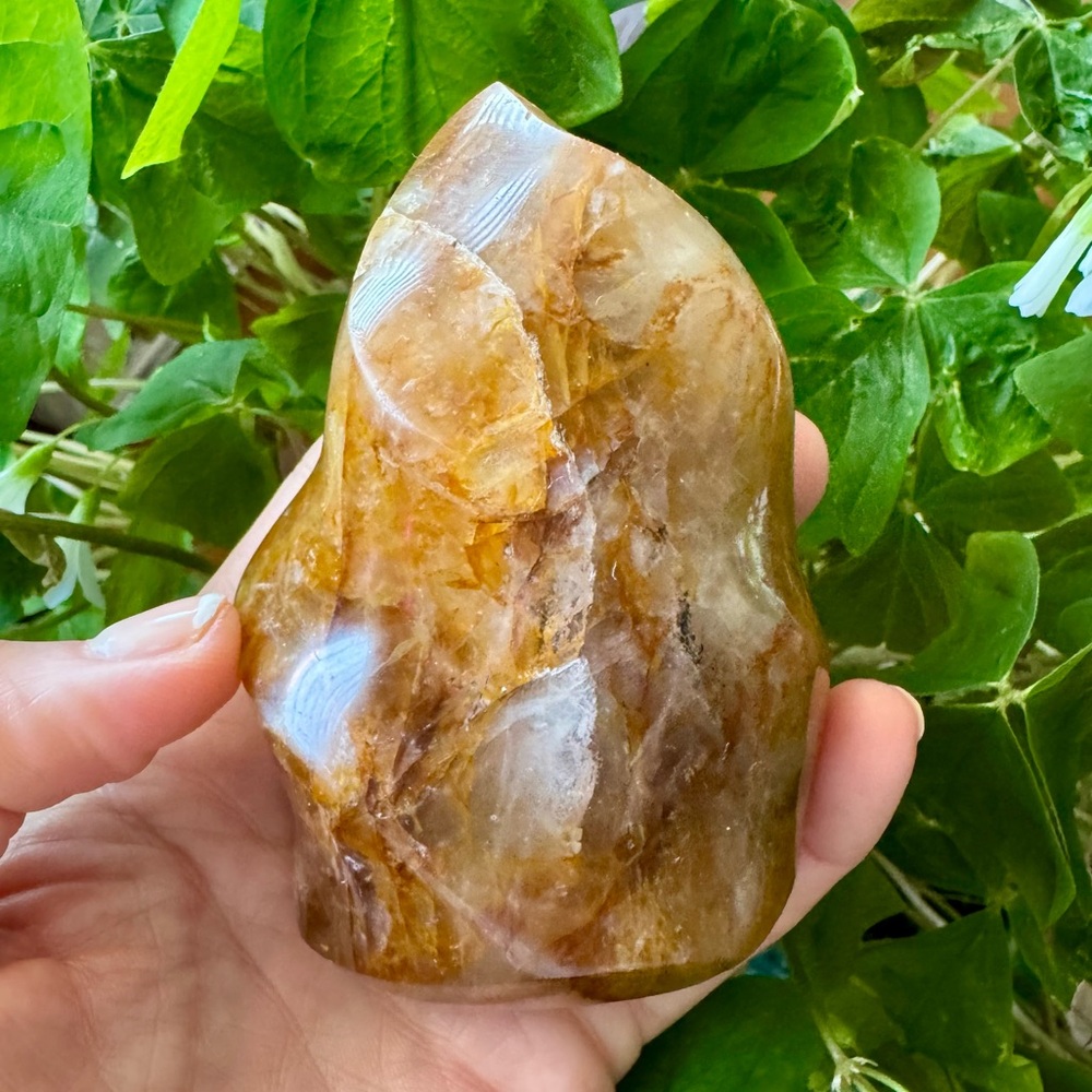 Golden Healer Crystal Quartz Flame ~Approx ”